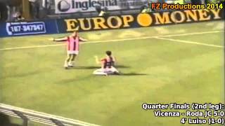 19971998 Cup Winners Cup Vicenza Calcio All Goals Road to Semifinals [upl. by Sherye247]