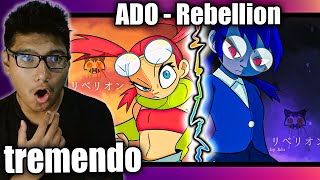 TREMENDA ANIMACION 😮  Ado  Rebellion REACCIÓN [upl. by Rola]