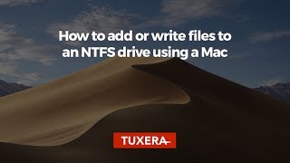 How to add or write files to an NTFS drive using a Mac [upl. by Bishop]