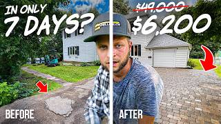 They said I couldnt do it so I tried – Paver Driveway Build DIY [upl. by Leffert]