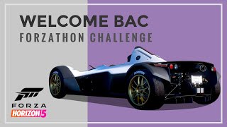 Forza Horizon 5 Welcome BAC  Forzathon Challenge Guide [upl. by Reena598]