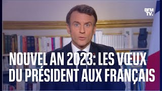 Les vœux aux Français d’Emmanuel Macron pour l’année 2023 [upl. by Nnyltak544]