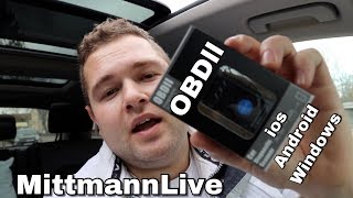 MittmannLive OBD 2 Bluetooth 40 mini Diagnosegerät ios Android Windows [upl. by Relyk]