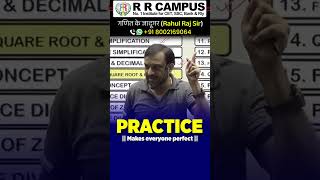 PRACTICE Makes everyone perfect  Rahul Raj Sir motivation rrcampus sscmotivation [upl. by Yrolam]