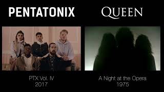 Bohemian Rhapsody  Pentatonix vsQueen [upl. by Niroht486]