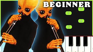 Cantina Band  Star Wars  BEGINNER ONE HAND PIANO TUTORIAL [upl. by Aia]