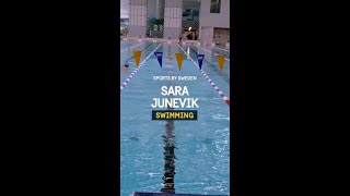 Sara Junevik one of Swedens rising stars in swimming [upl. by Sivi]