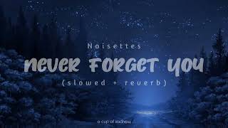 noisettes  never forget you slowed  reverb lyrics [upl. by Munn]