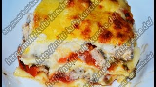 Rezept  Rezepte Lachslasagne  Lasagne mit Lachs [upl. by Aikem]