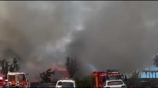 La paillote de Capo di Feno partiellement détruite par un incendie [upl. by Airtemed]