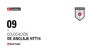 Barbieri  Video Tutorial  9 Colocación de Anclaje HTT14 [upl. by Winsor161]