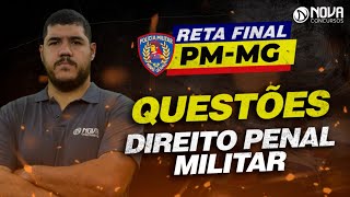 Reta Final Concurso PMMG Gabaritando Direito Penal Militar aulagrátis [upl. by Oilla32]