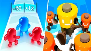 TikTok Gameplay Video 2024  Satisfying Mobile Game Max Levels Join Blob Clash 3D VS Battery Run [upl. by Etteniuqna]