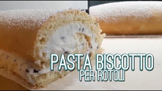 Pasta biscotto per rotoli rollate e girelle  Ricetta veloce e senza burro o olio [upl. by Latashia]