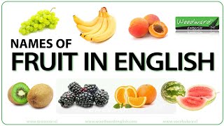 Fruit in English  Learn English Vocabulary about Fruit with Pictures [upl. by Arhoz]