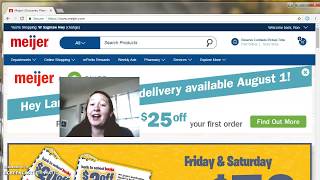 Meijer Curbside Pickup  How To Order Online Groceries  Meijercom  Baker Living [upl. by Maryn]