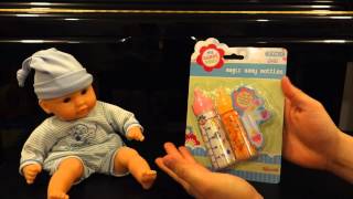 Corolle Mon Premier Baby Doll amp BABYDOLL Magic Bottles Unboxing amp Review [upl. by Ainitsirhc]