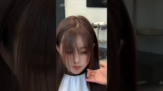 bangs tutorial trending haircut shorts viralvideo [upl. by Anier]