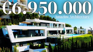 Touring Epic 6950000€ Designer Villa with Incredible Sea Views EPIC SUNSETS included [upl. by Ttocs]