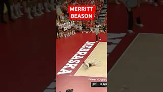 Merritt Beason amazing back row dig Nebraska Husker Volleyball 101124 Purdue huskers nebraska [upl. by Scibert]