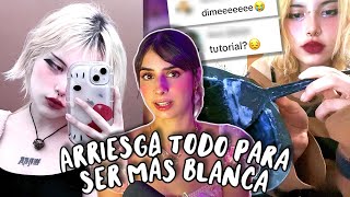 Se decolora la piel con productos para el cabello y lo comparte en TikTok [upl. by Innus]