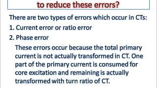 What types of errors occur in CT How to reduce these errors [upl. by Wyatan619]