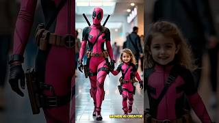 Deadpools woman and her daughter marvel shorts short [upl. by Nickolai]