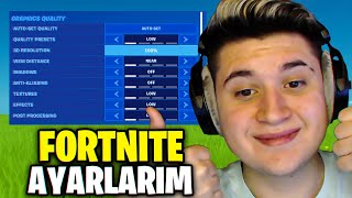 FORTNİTE AYARLARIM  EN YENİ AYARLAR  Fortnite Türkçe [upl. by Elcarim203]