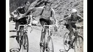 Tour 1952 Coppi Bartali e la borraccia Cera anche Ockers Carlo Delfino commenta la foto originale [upl. by Valer]