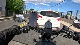 Harley Davidson Iron 883 POV  Riding in Revere Massachusetts [upl. by Neetsyrk101]