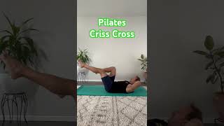 Pilates Criss Cross Instructions shorts [upl. by Ahcilef]