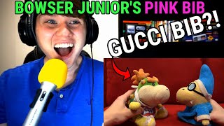 SML Movie Bowser Juniors Pink Bib SMLVideos REACTION [upl. by Annaillil]