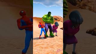 Hulk vs Spiderman shorts facts trendingshorts youtubeshorts hulk [upl. by Zelig652]