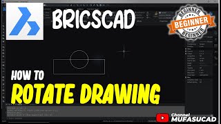 How To Rotate Drawing In BricsCAD [upl. by Levenson]