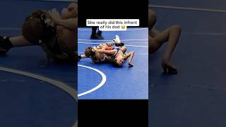 Wrestling Dad loses temper 🤬💀 wrestling wrestlingshorts trending sports female girl ufc [upl. by Eetsirhc]