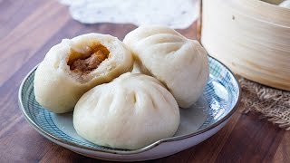 Eng Sub 鲜肉包子【曼食慢语第114集】 Chinese steamed pork bun [upl. by Jordana]