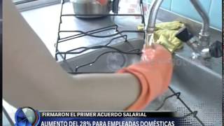 Aumento para empleadas domésticas  Telefe Noticias [upl. by Aurelius]