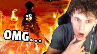 FIRST TIME Reacting to ALL The ATTACK ON TITAN Openings 17 [upl. by Allisurd]