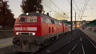 BR 218 IC nach Lindau  TSW 5 [upl. by Anawak]