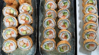 Tempura Sushi selber machen  frittiertes Sushi Rezept [upl. by Queen731]