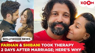 Farhan Akhtar amp Shibani Dandekar took THERAPHY after 2 days of their marriage Here’s why [upl. by Primaveria]