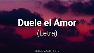 Aleks Syntek  Duele el Amor ft Ana Torroja Letra [upl. by Reemas]