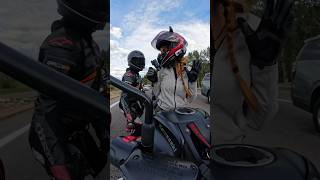 I almost had a heart attack 😭 spmt10 on IG Recorded with insta360 X4 link in bio bikerchick [upl. by Ruffo]