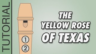 HOW TO PLAY the Recorder The Yellow Rose of Texas [upl. by Notsirt]