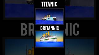 TITANIC VS BRITANNIC  SLEEPING SUN  SINKING ANIMATION FLIPACLIP sinkingships shorts titanic [upl. by Gean594]