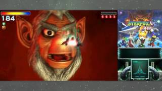 Star Fox 64 3D  Final Star Wolf amp Andross Boss Fight Hard Route [upl. by Aneloj]