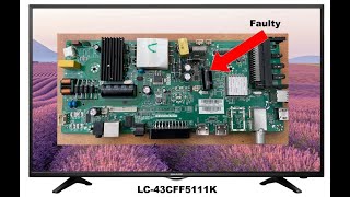 Fix Sharp Aquos TV Faulty switchs off after Logo [upl. by Ttenaej]