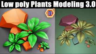 Blender 30  Low poly Plants Modeling Tutorial [upl. by Matuag]