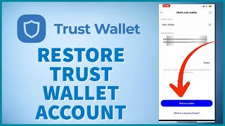 How to Restore Your Trust Wallet Account 2024 [upl. by Ilarrold]