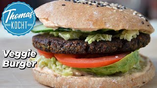 Veggie BURGER  von Brot bis Mayo alles selbstgemacht [upl. by Zebadiah]